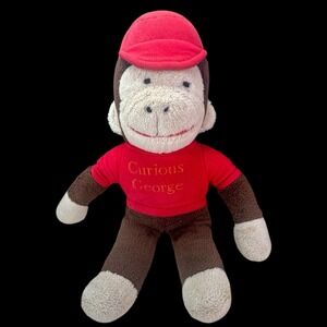 Curious George Stuffed Animal Plush Toy  Knickerbocker Toy Monkey VTG 1970s